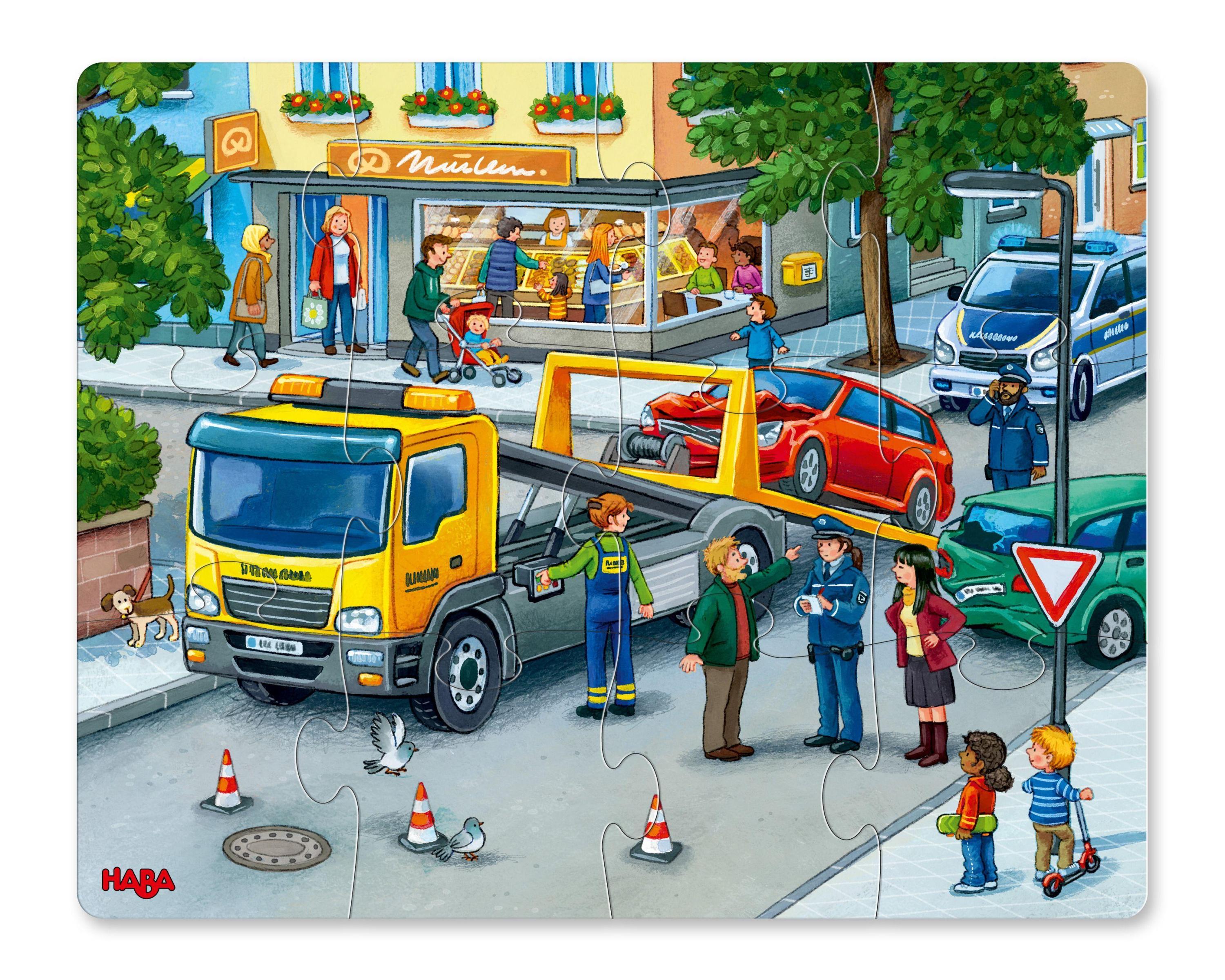 Puzzles In der Stadt (Kinderpuzzle)