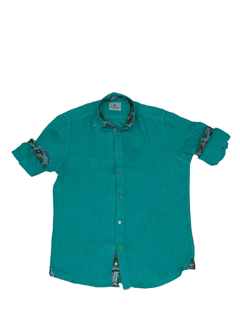RECYCLED ART WORLD CHEMISE HOMME LOVINA VERT
