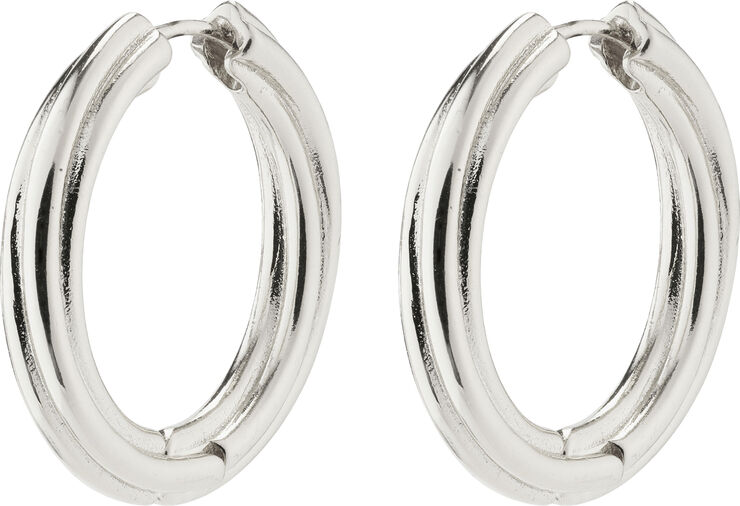 Pilgrim EDEA recycled hoops silver-plated Sølv