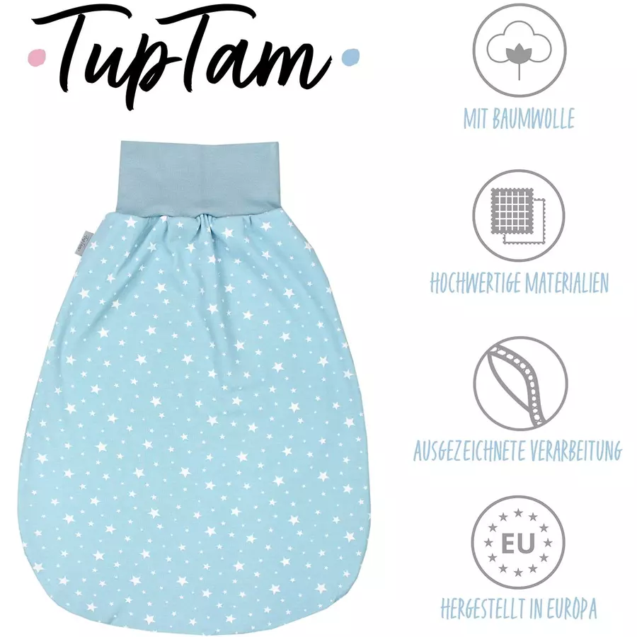 TupTam Baby Strampelsack mit breitem Bund Unwattiert mint