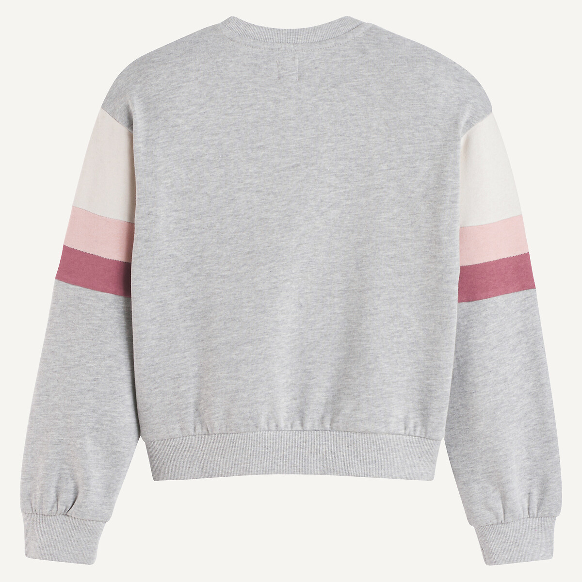 COLEÇÕES LA REDOUTE<br>Suéter folgado com gola redonda e letras, em fleece