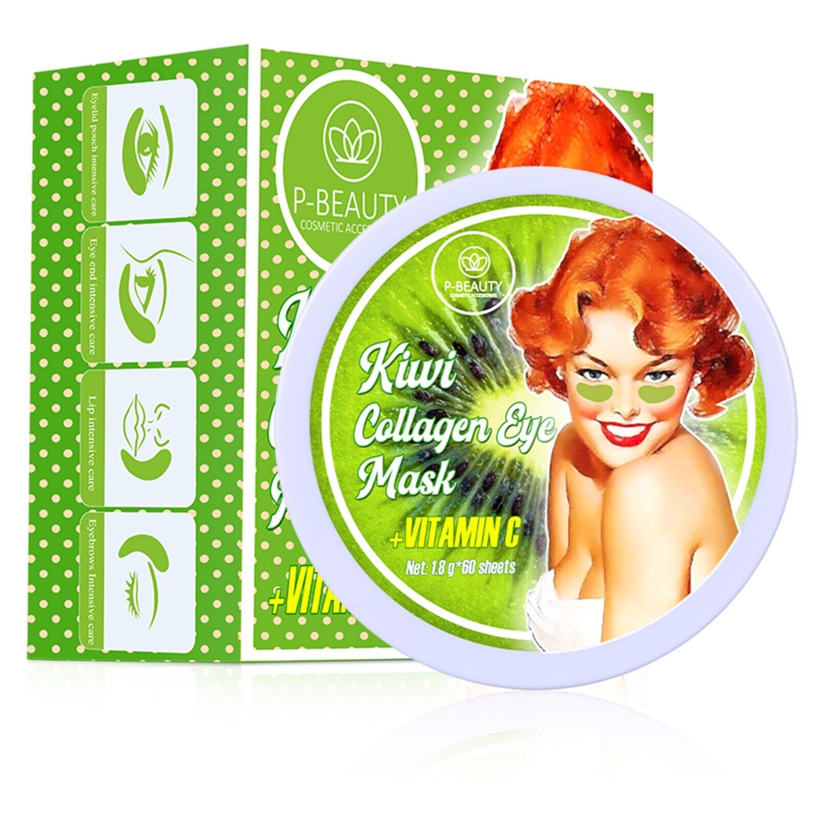 P-Beauty Augenpads Gel Anti Aging Kiwi