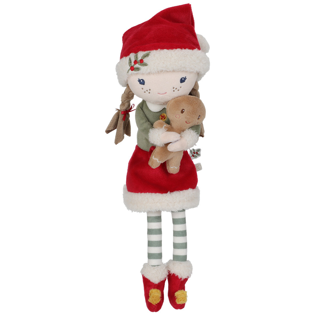 little dutch lappenpop rosa - kerst - 35 cm