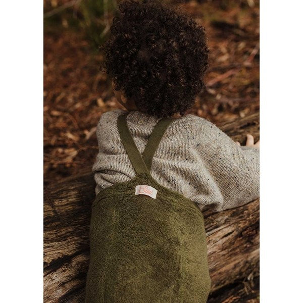 Teddy Warmy Footless Tights Olive - Silly Silas