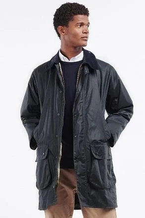 Barbour Border Wax Jas Blauw MWX0008-NY91 kopen