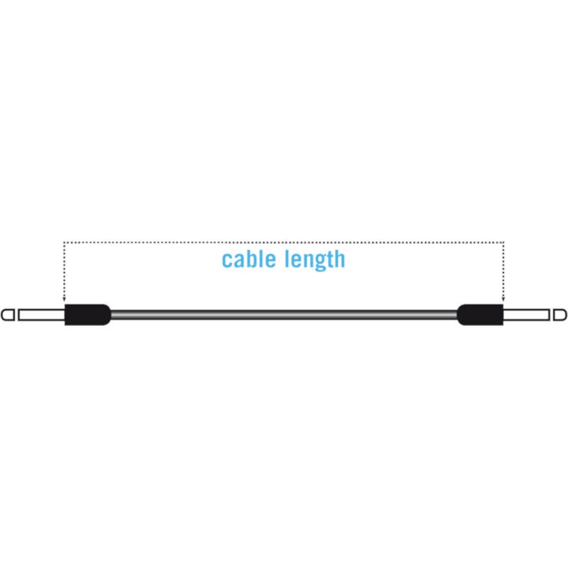 Klotz PP-AJJ0030 patchkabel 30 cm ongebalanceerd haaks 6.35mm (set van 3)