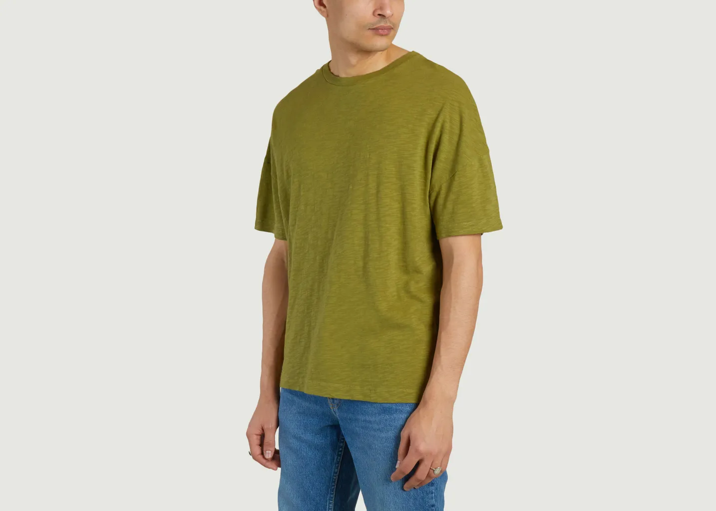 T-shirt droit en coton Bysapick American Vintage