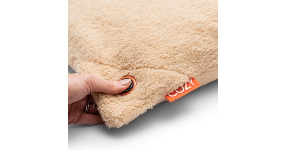 CozyUna Woolly 45 x 45 cm draadloos warmtekussen  (Lichtbeige, Powerbank 5000 mAh)