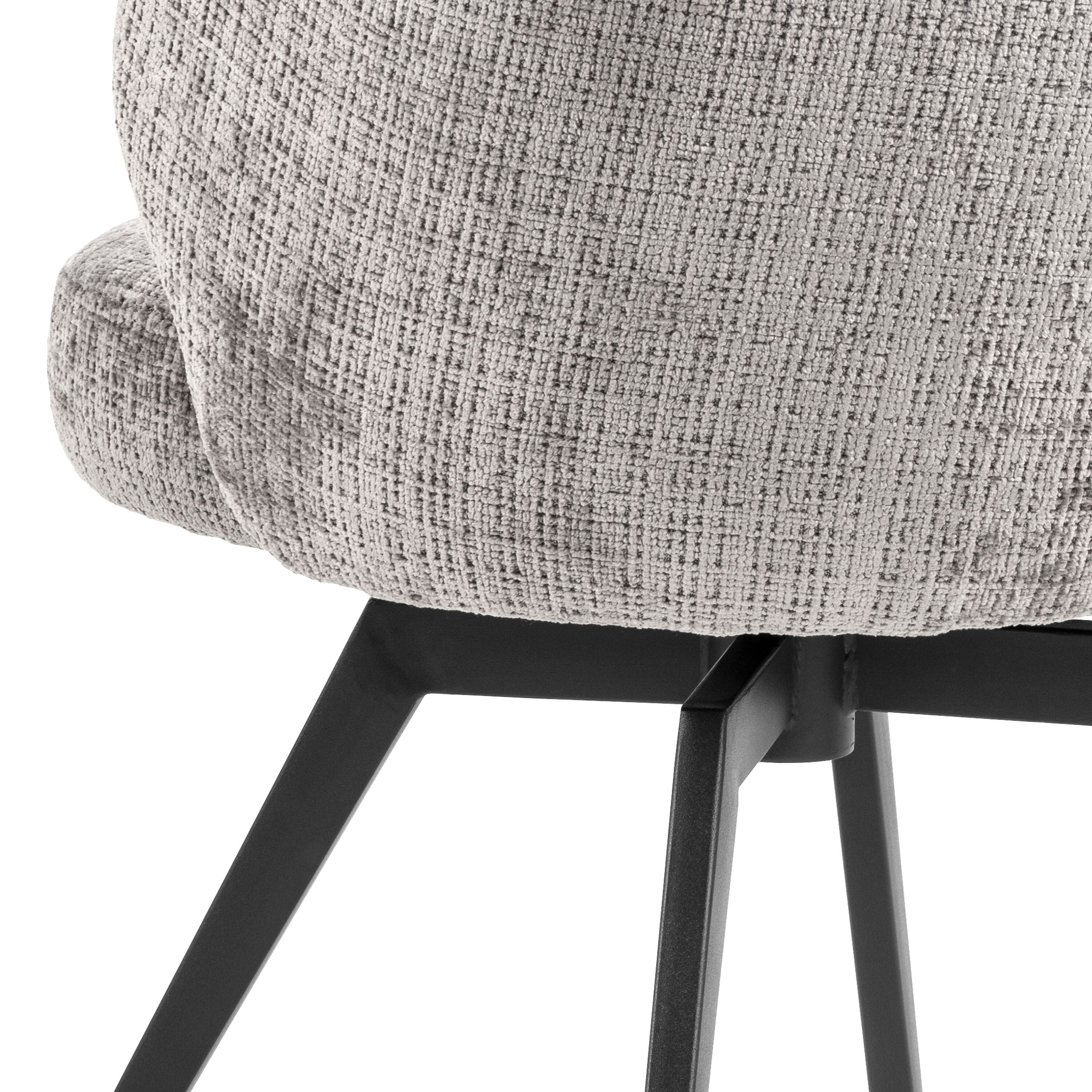 LELIA Stuhl - Grau / B: 58.0 cm x T: 60.0 cm x H: 80.0 cm