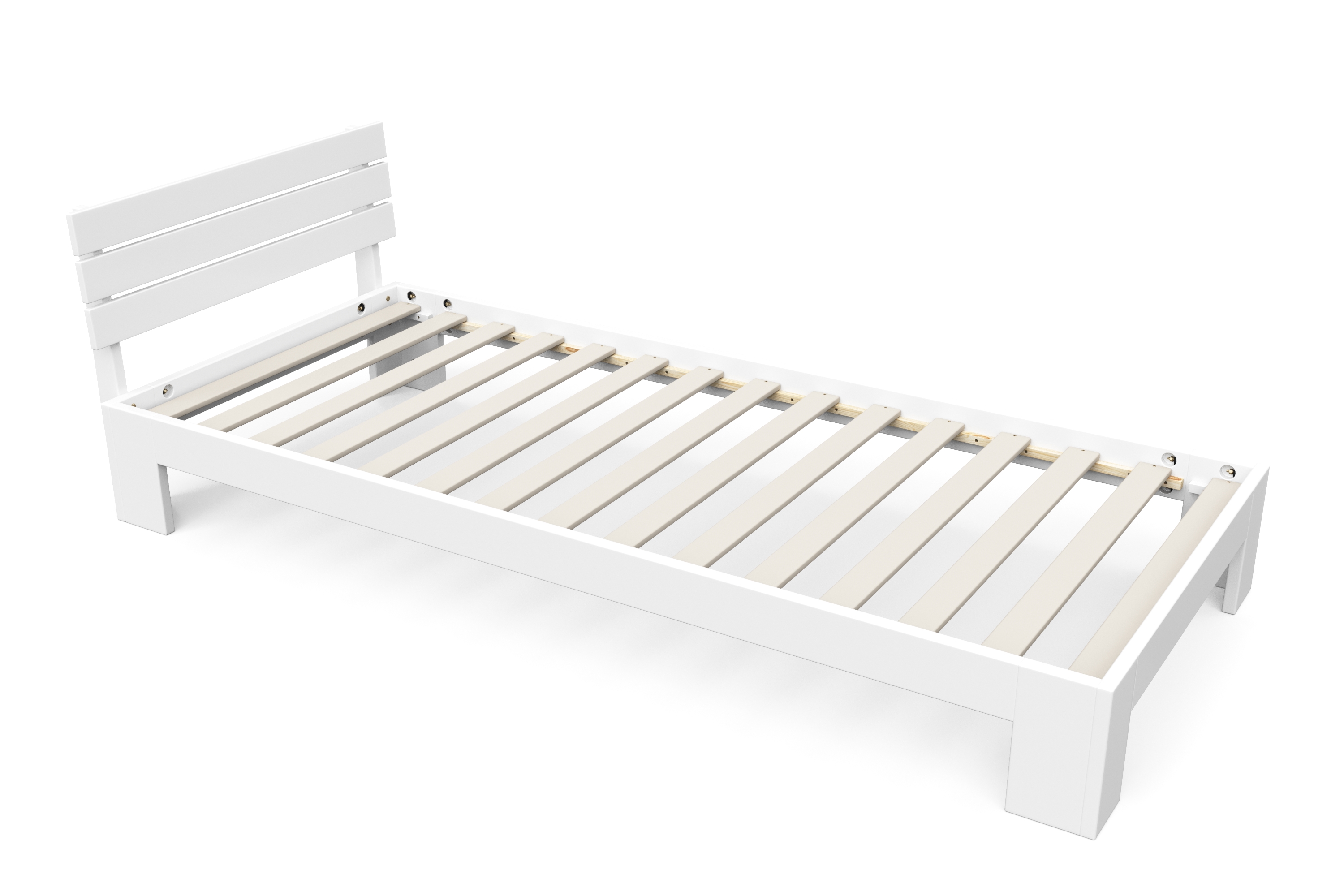 Bett Holz JAYDEN 90 x 200 cm weiss