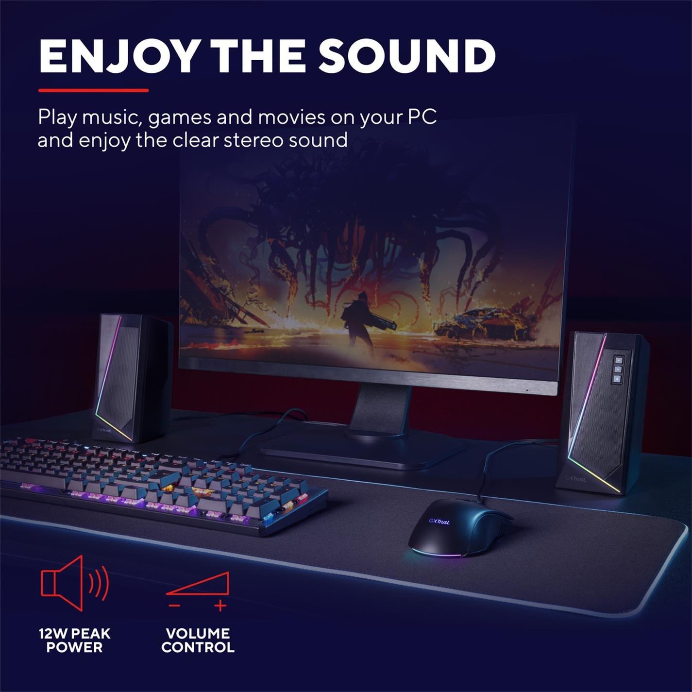 Trust GAME GXT 609 Zoxa RGB LED Speaker Set