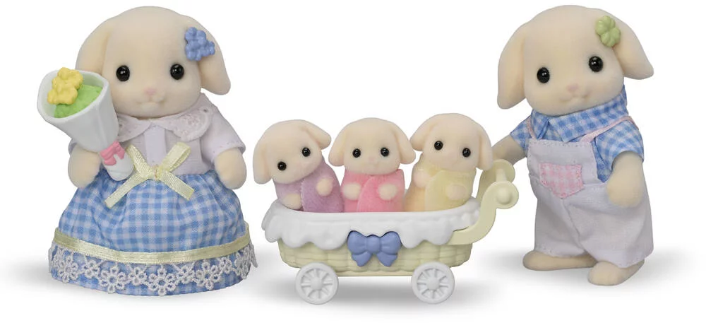 LA FAMILLE LAPIN BELIER - SYLVANIAN FAMILLES