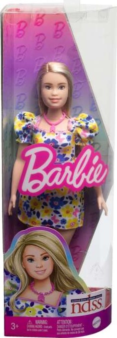 Barbie Dukke Med Downs Syndrom - Fashionistas - Blomster Kjole