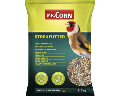 Vogelvoer Mr. Corn los zaad 2,5 kg vogelvoer voor het hele jaar Ambrosia-gecontroleerd, Made in Germany