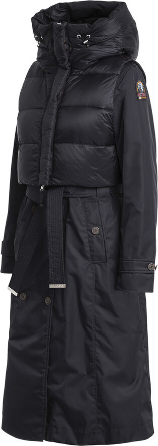 PARAJUMPERS DAWN rain proof trench coat with detachable down vest Pencil