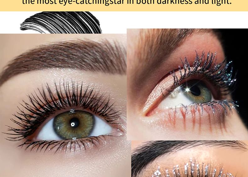 JULIA POP - Roterende Kaas Slender / Glitter Mascara - 6 Kleuren