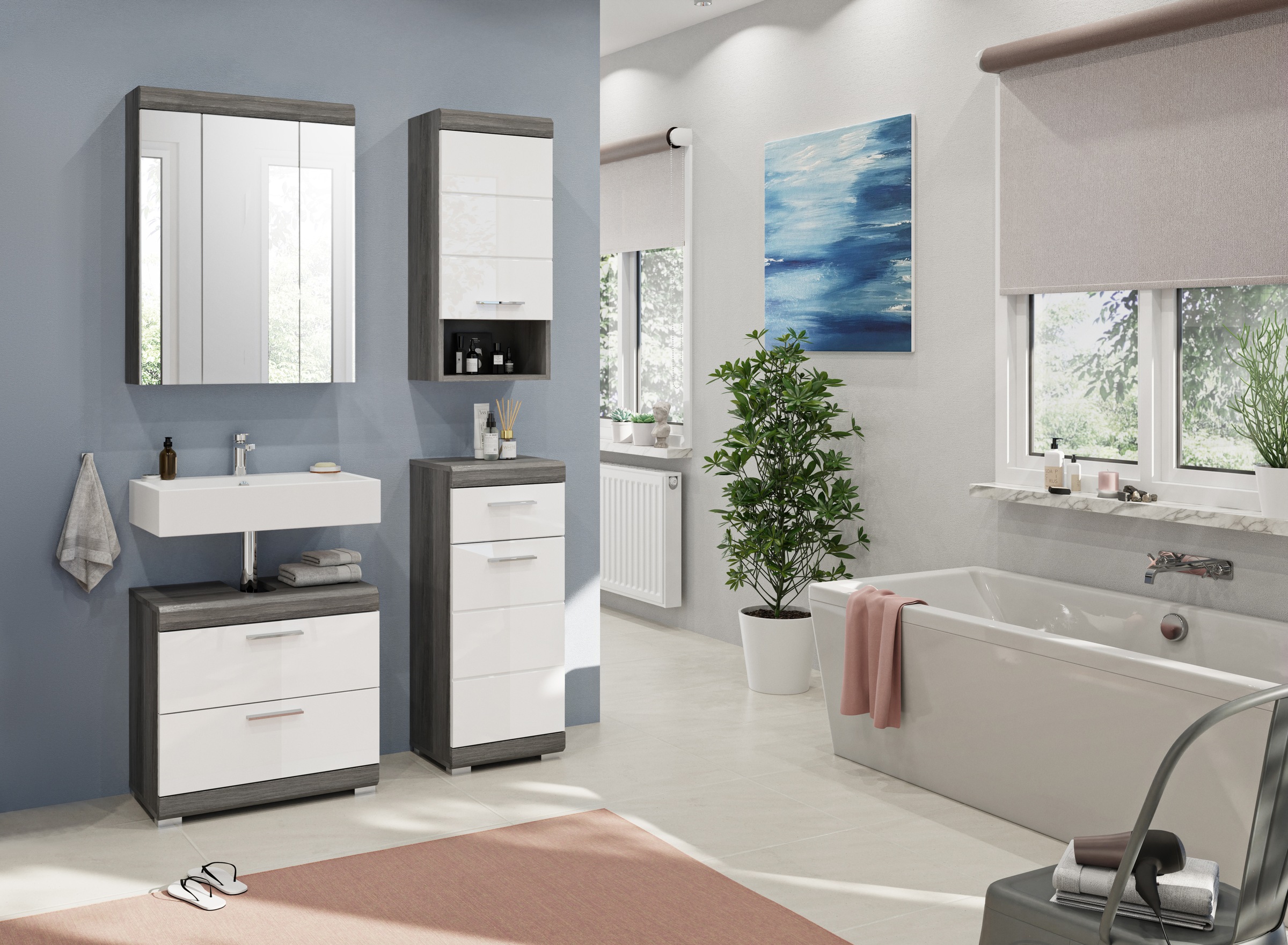 INOSIGN Badmöbel-Set »Siena, 4 teilig, bestehend aus:« Set, TOPSELLER!, 4 Stk. tlg.