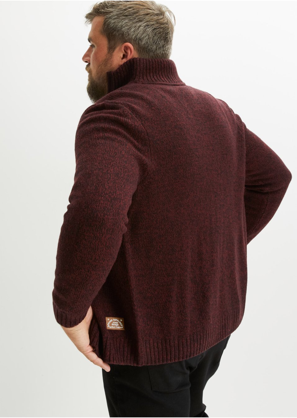 Gilet en maille à col montant
