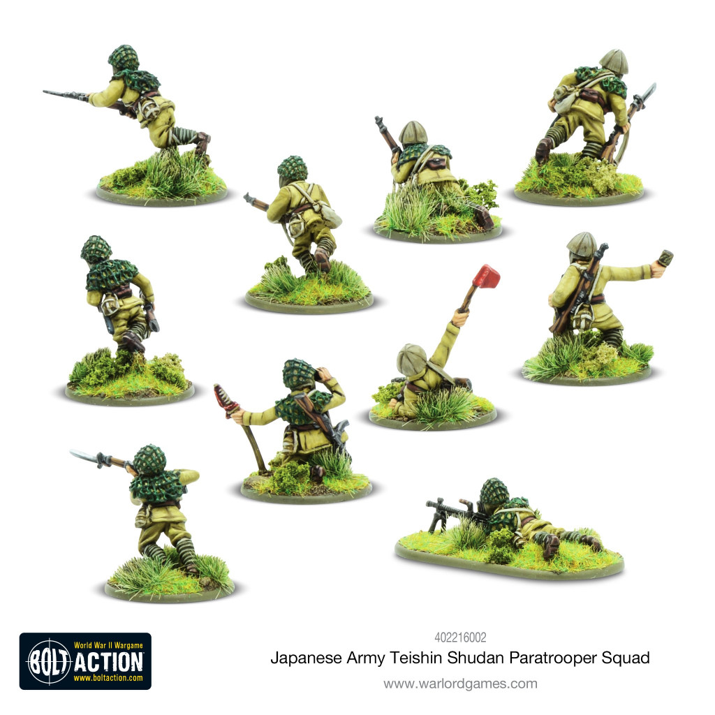 Bolt Action - Japanese - Teishin Shudan Paratrooper Squad