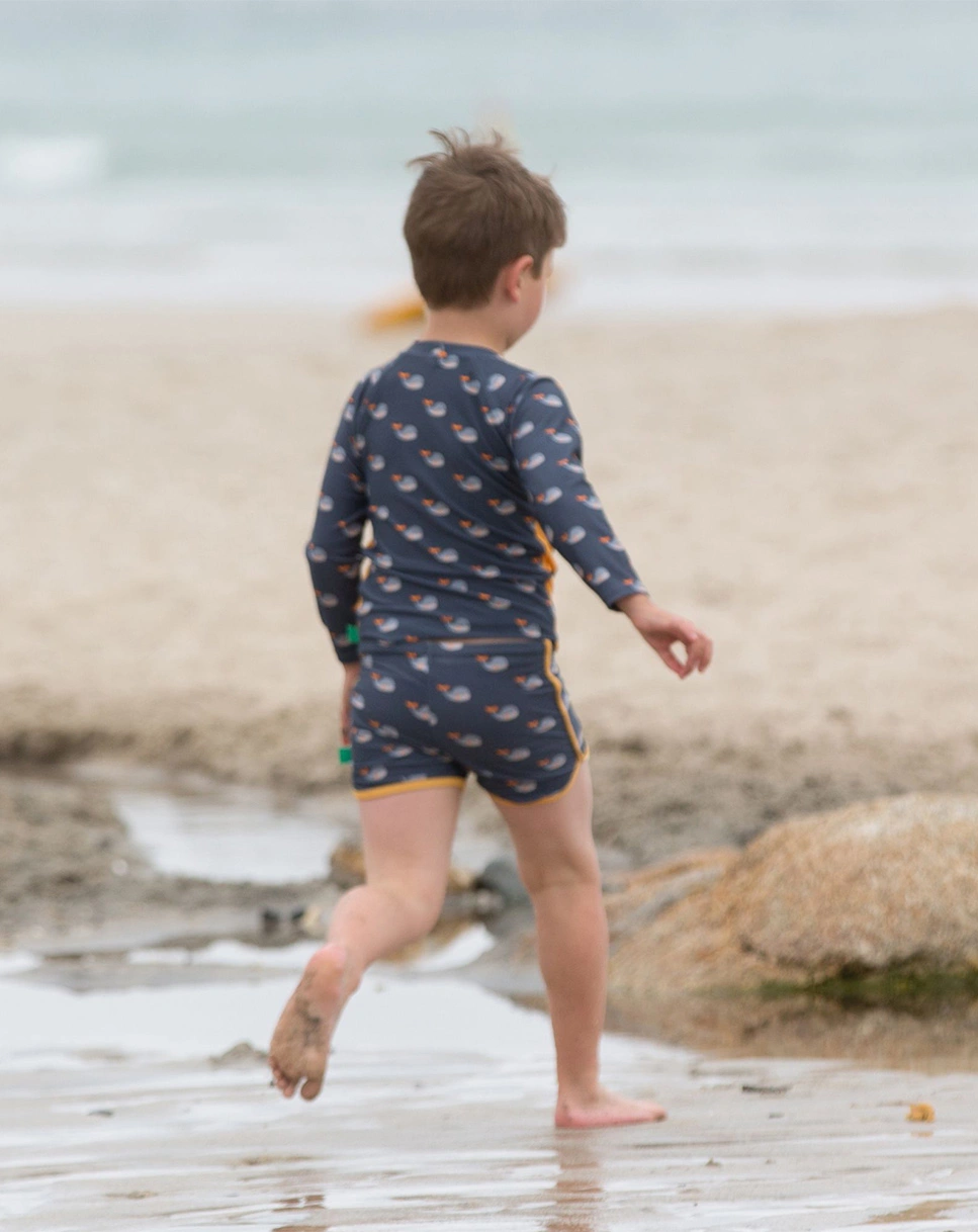 Badeshorts WHALE SONG in blau