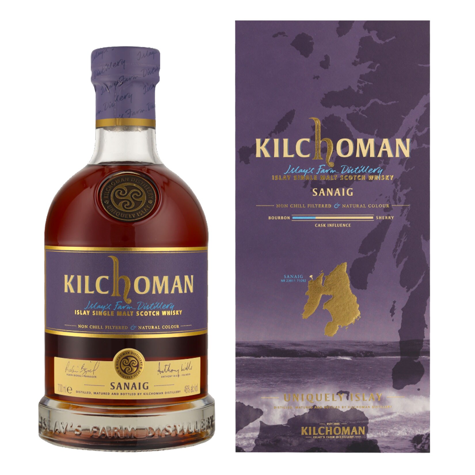 Kilchoman Sanaig Whisky 46,0 % vol 0,7 Liter