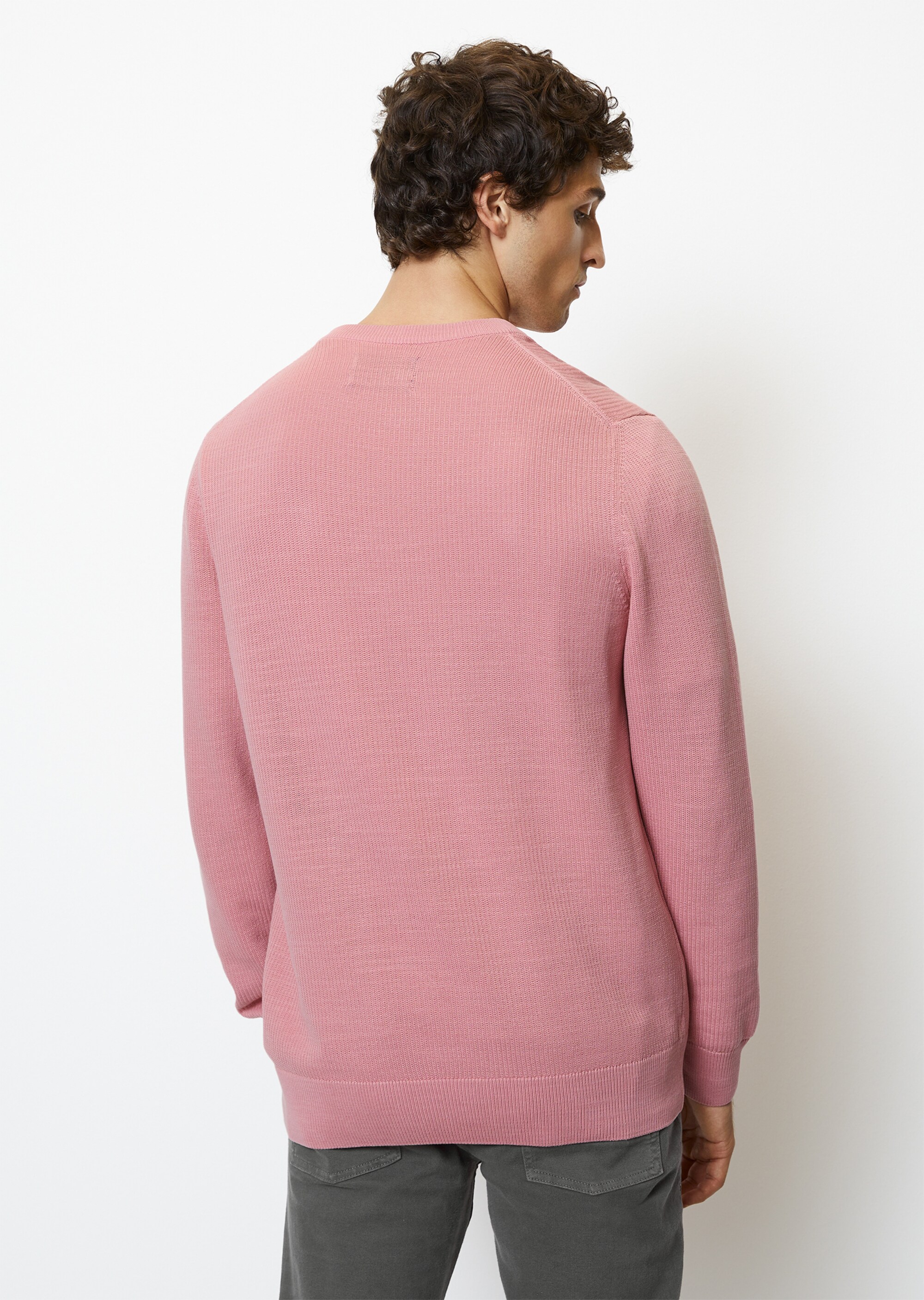 Pullover regular aus fein geripptem Organic Cotton