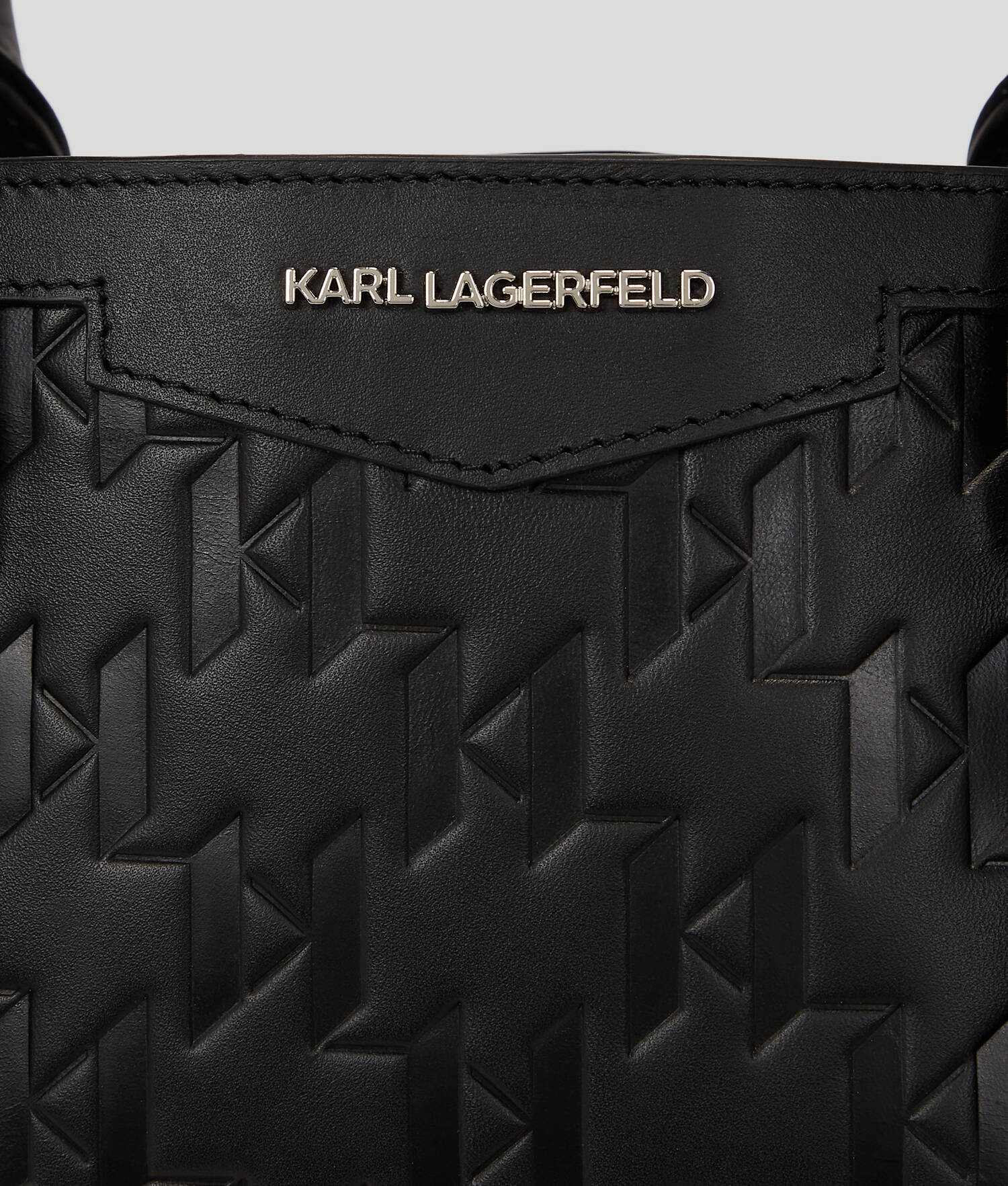 SAC CABAS K/LOOM EN CUIR - Noir
