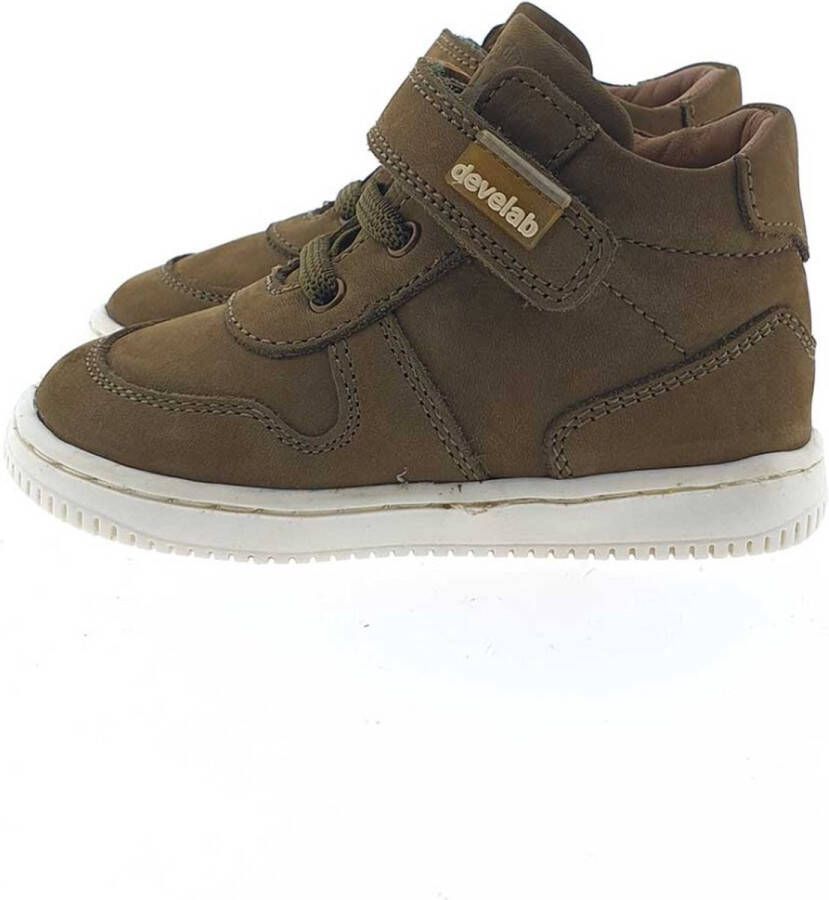Develab 45831 554 Kaki Nubuck Sneakers hoge-sneakers
