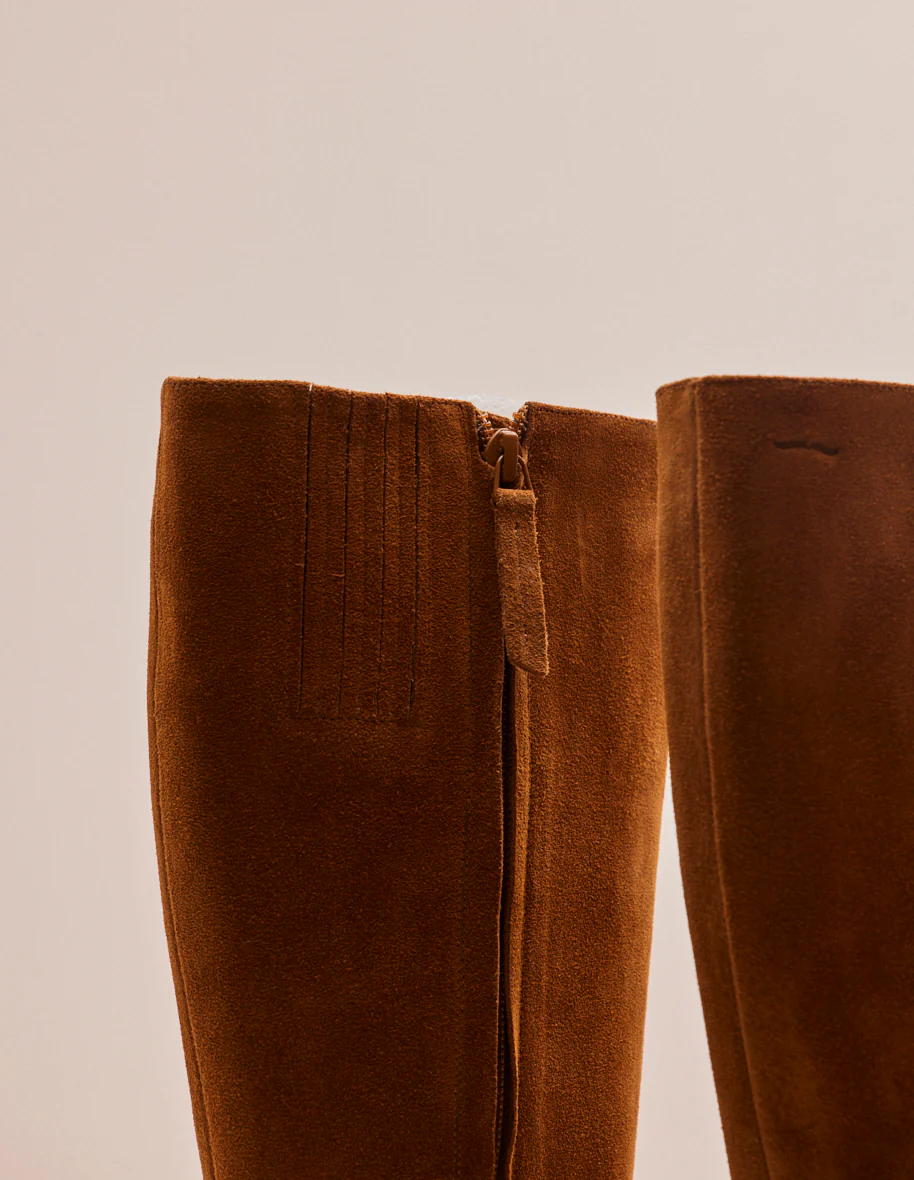 Bottes Adeline - Suède ambre