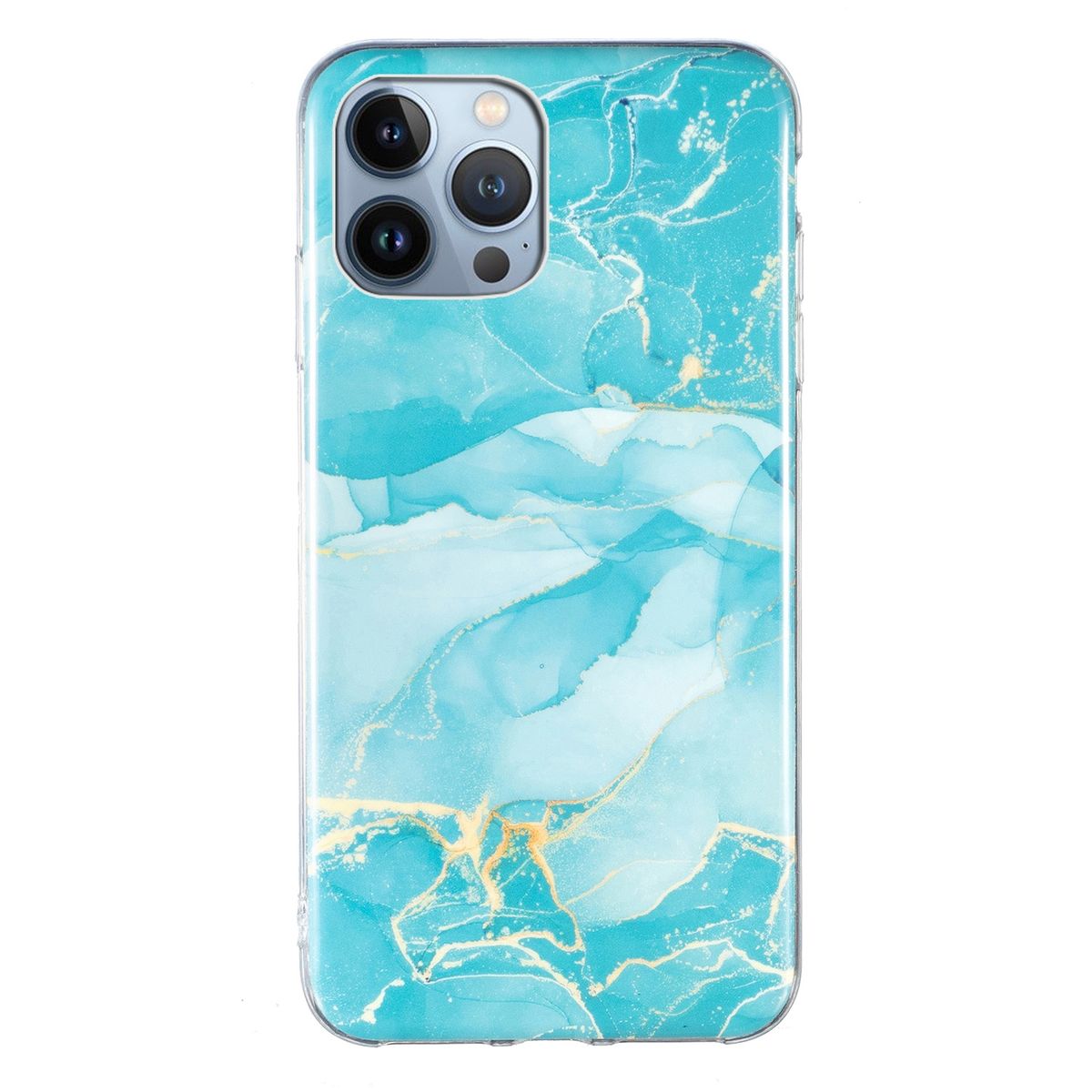 Schutz Handy Hülle für Apple iPhone 15 Pro Case Cover Marmor Bumper Etuis Schale
