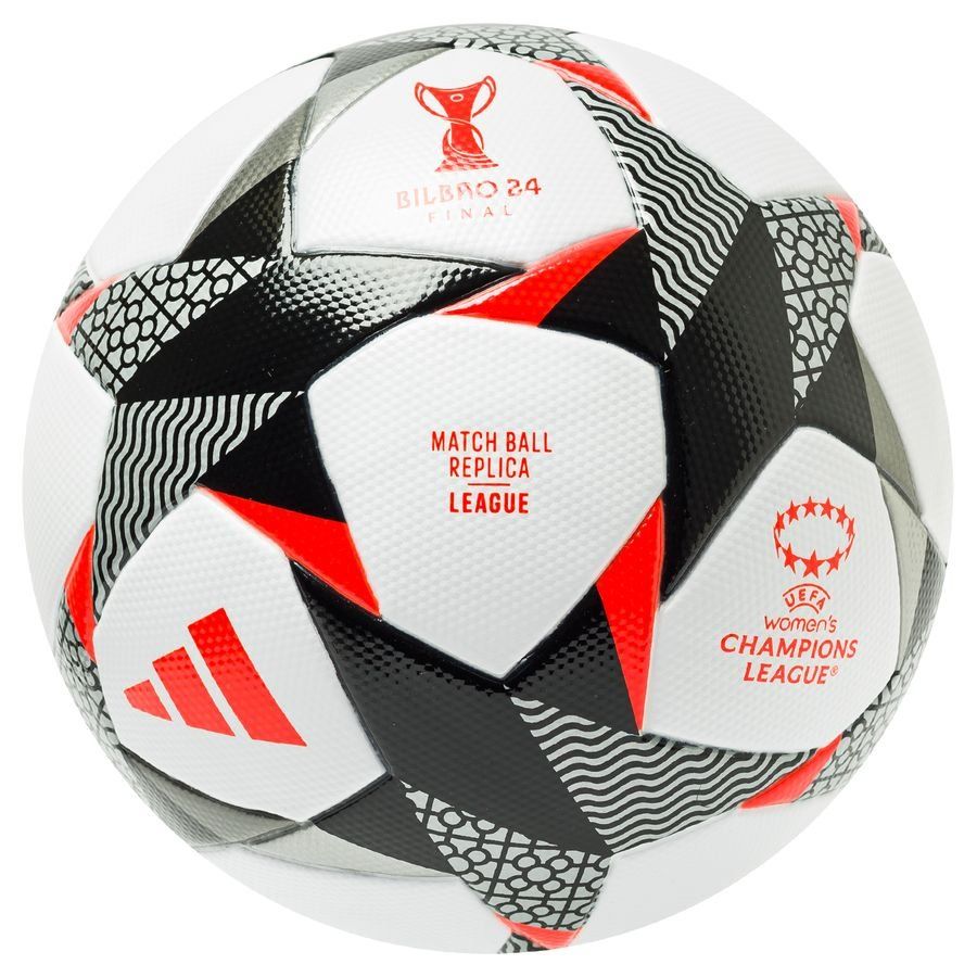 adidas Ballon Champions League Bilbao 2024 League Femme - Blanc/Noir/Rouge