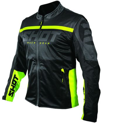 Veste enduro Shot SOFTSHELL LITE - BLACK NEON YELLOW 2022 - Noir / Jaune