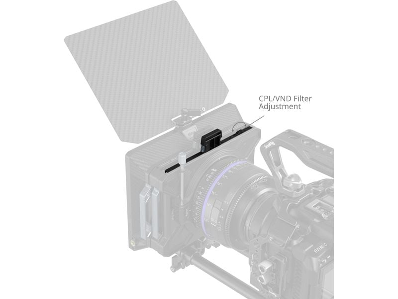 Smallrig Multifunktionales VND-Filterfach-Kit Dualer CPL VND-Filter mit magnetischer Schnellverschlussbefestigung