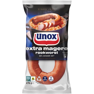Unox Rookworst Extra Magere 275 gr