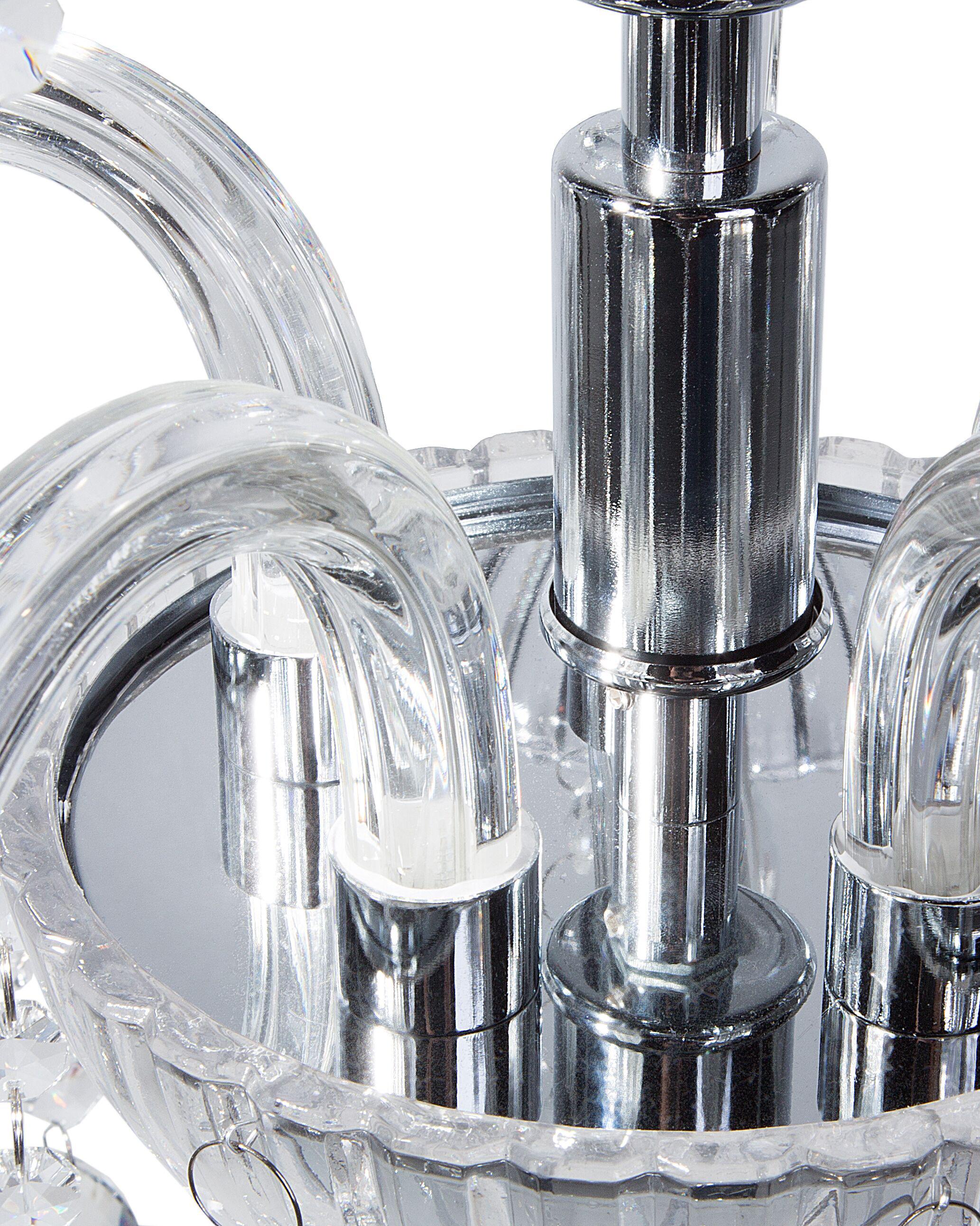 Kroonluchter LOCONE Kristal Zilver