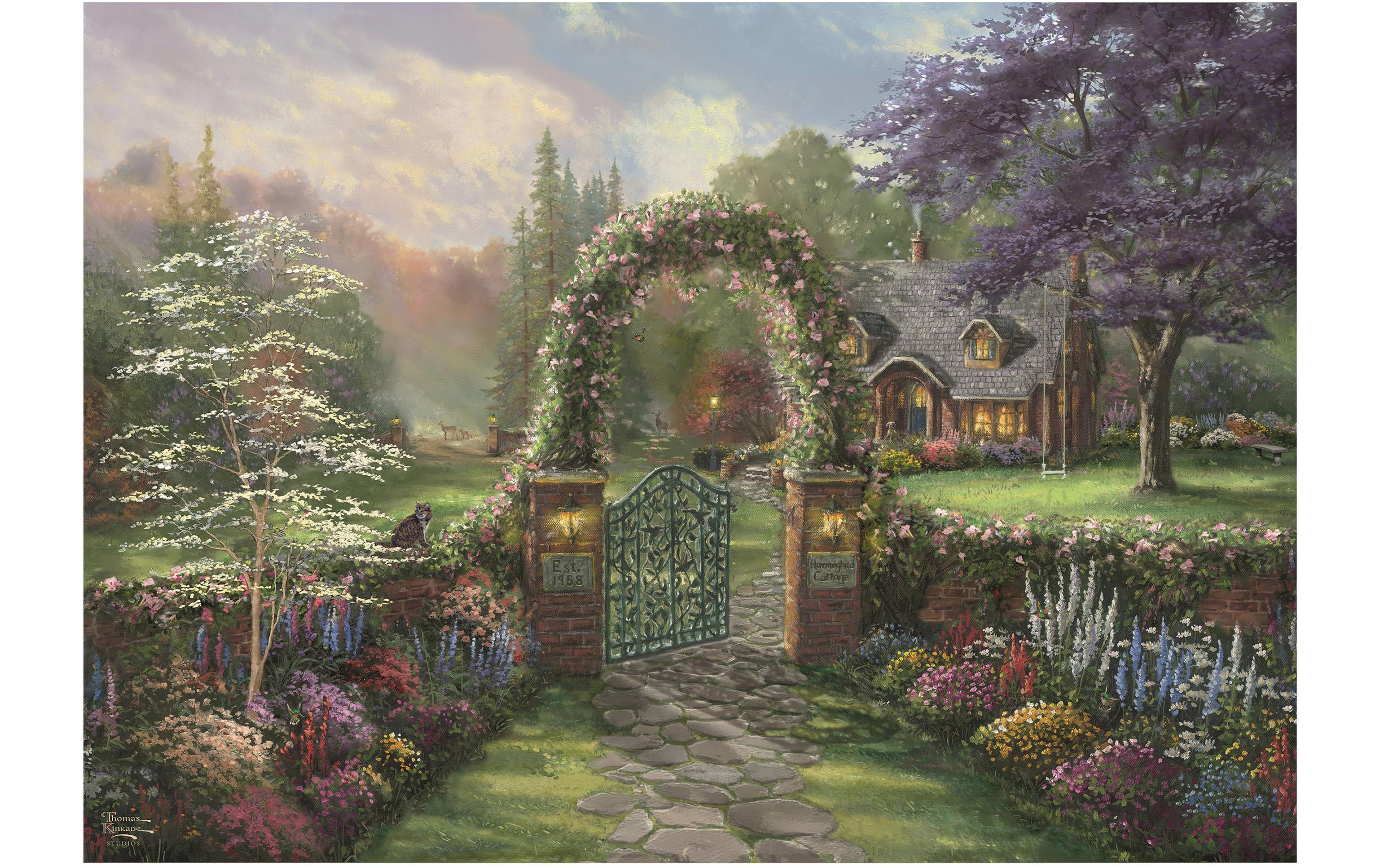 Puzzle Hummingbird Cottage1000 Teile – Erwachsenenpuzzle