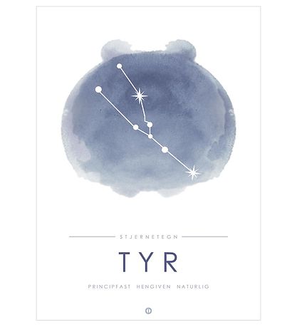 Citatplakat Poster - A3 - Sternbild - TYR - Blau