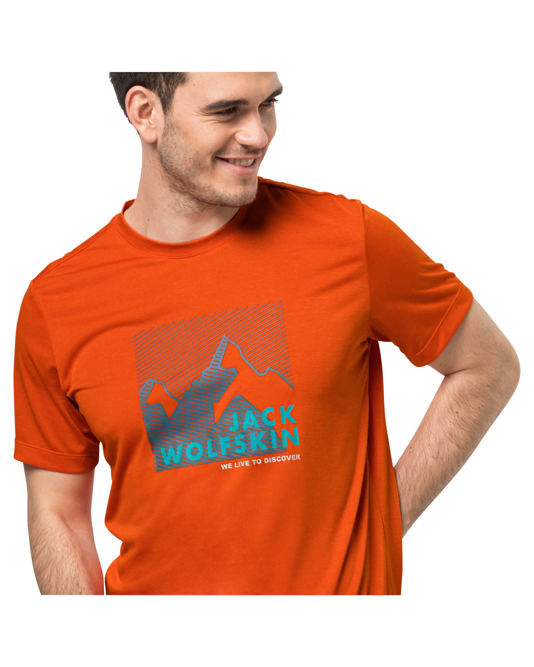 Jack Wolfskin| Herren Funktionsshirt HIKING S/S GRAPHIC T M Kurzarm