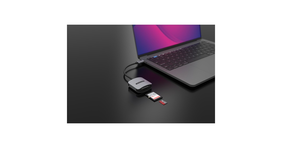 SitecomUSB-C kaartlezer UHS-II (312 MB/sec)  (Grijs)
