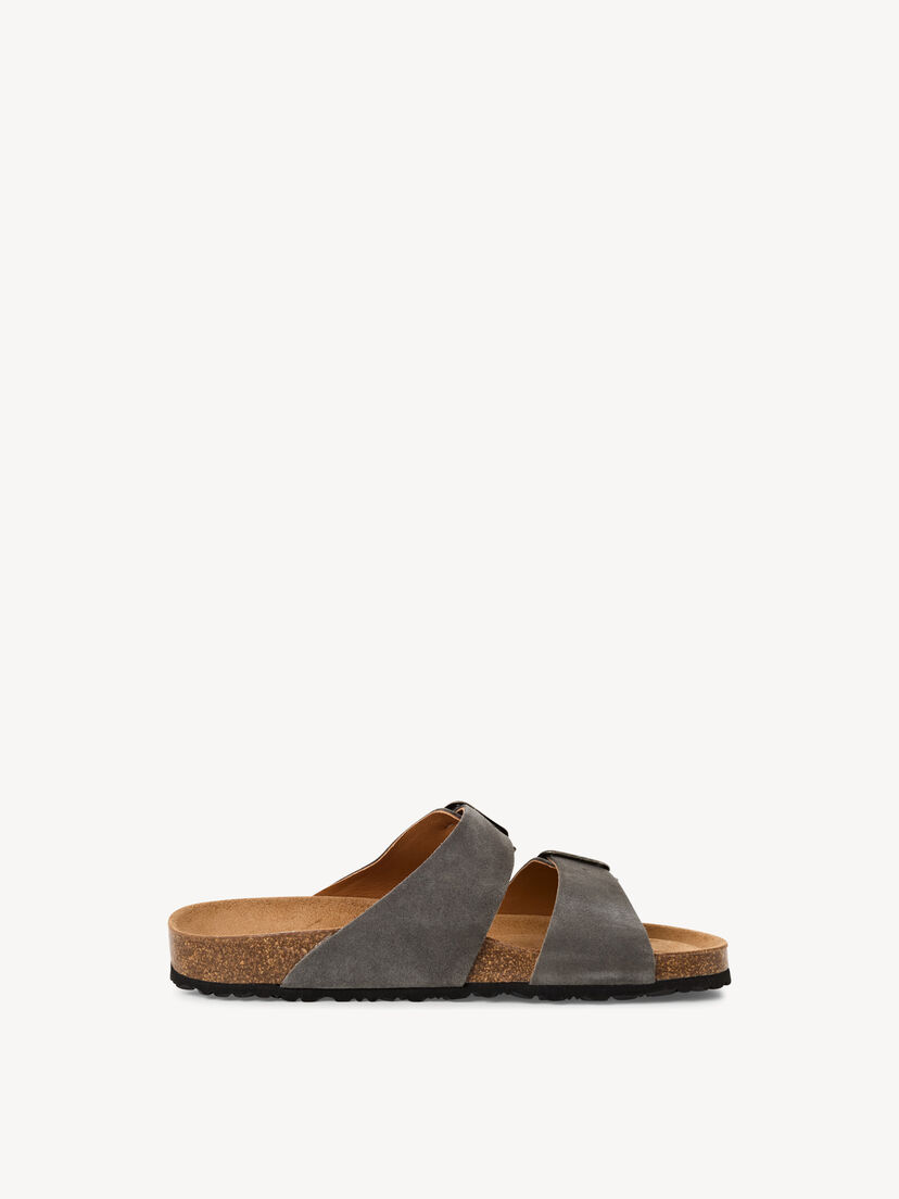 Leren Slipper - grijs