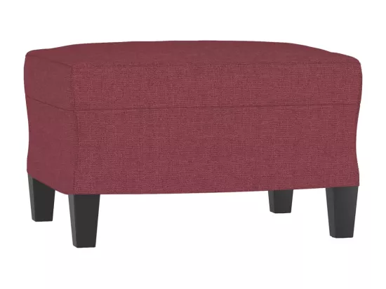 Ensemble de canapés 3 pièces avec coussins Rouge bordeaux Tissu