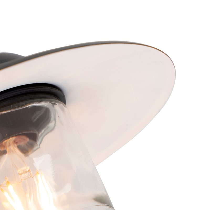 Smart buiten wandlamp zwart IP44 incl. WiFi A60  - Munich
