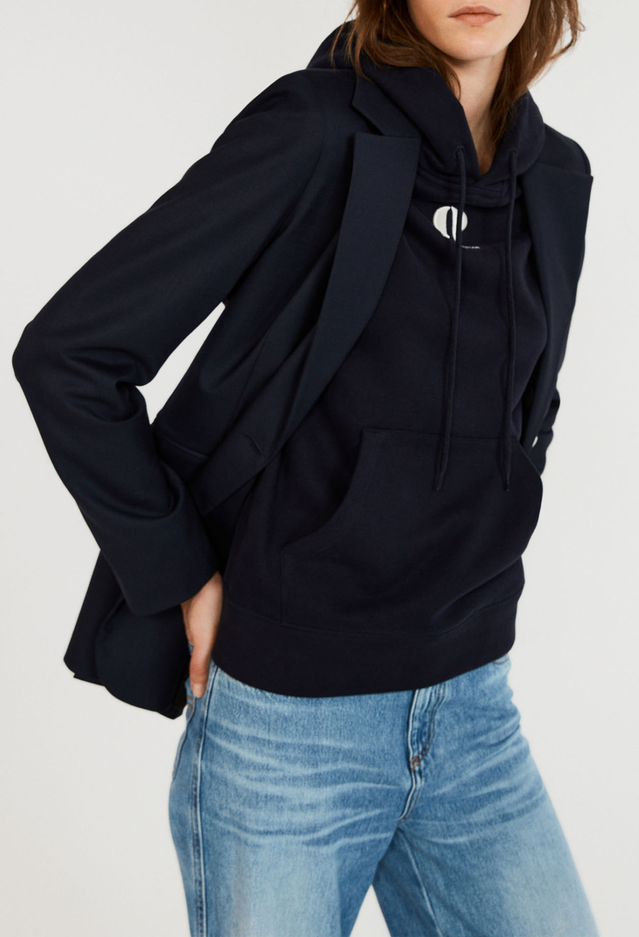Veste en laine tra&ccedil;able