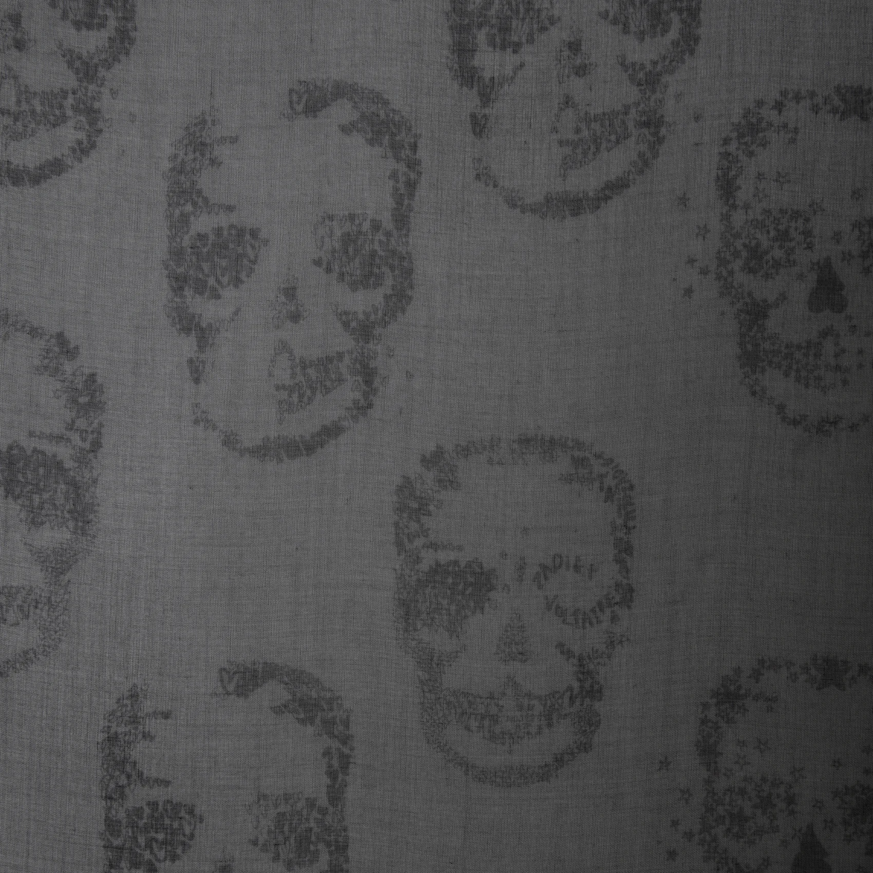 KERRY - Foulard carré à motifs squelettes | Gris