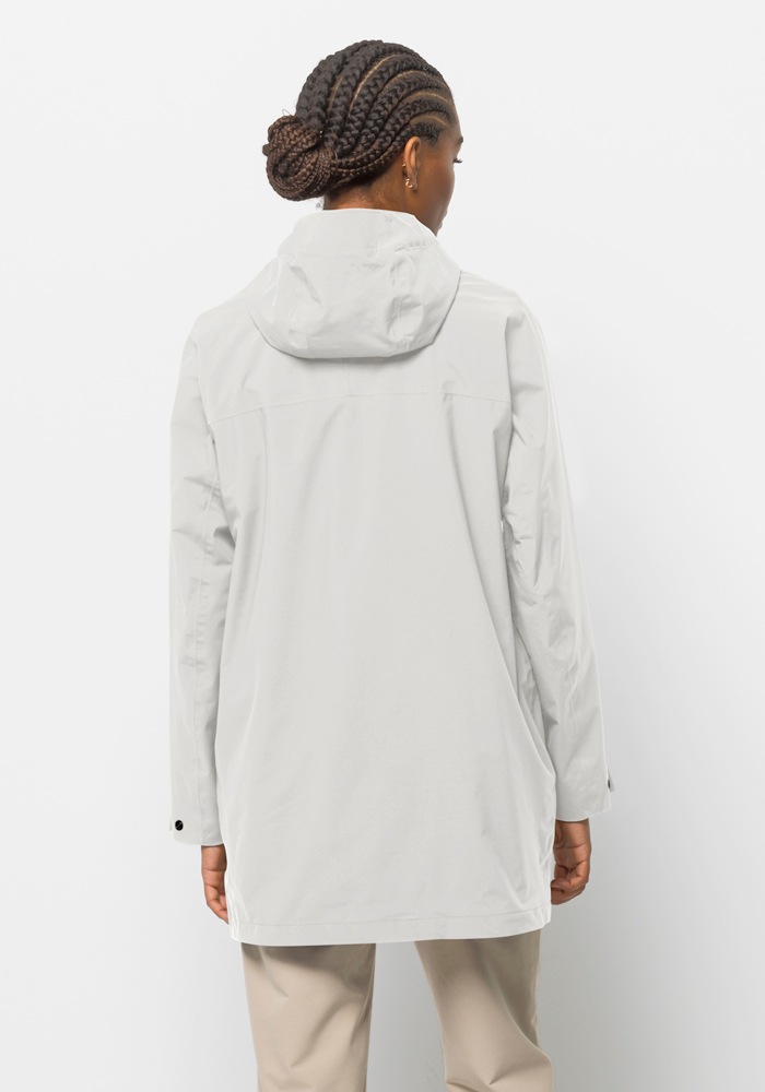 Jack Wolfskin Langjacke »MAINKAI LONG JKT W« mit Kapuze