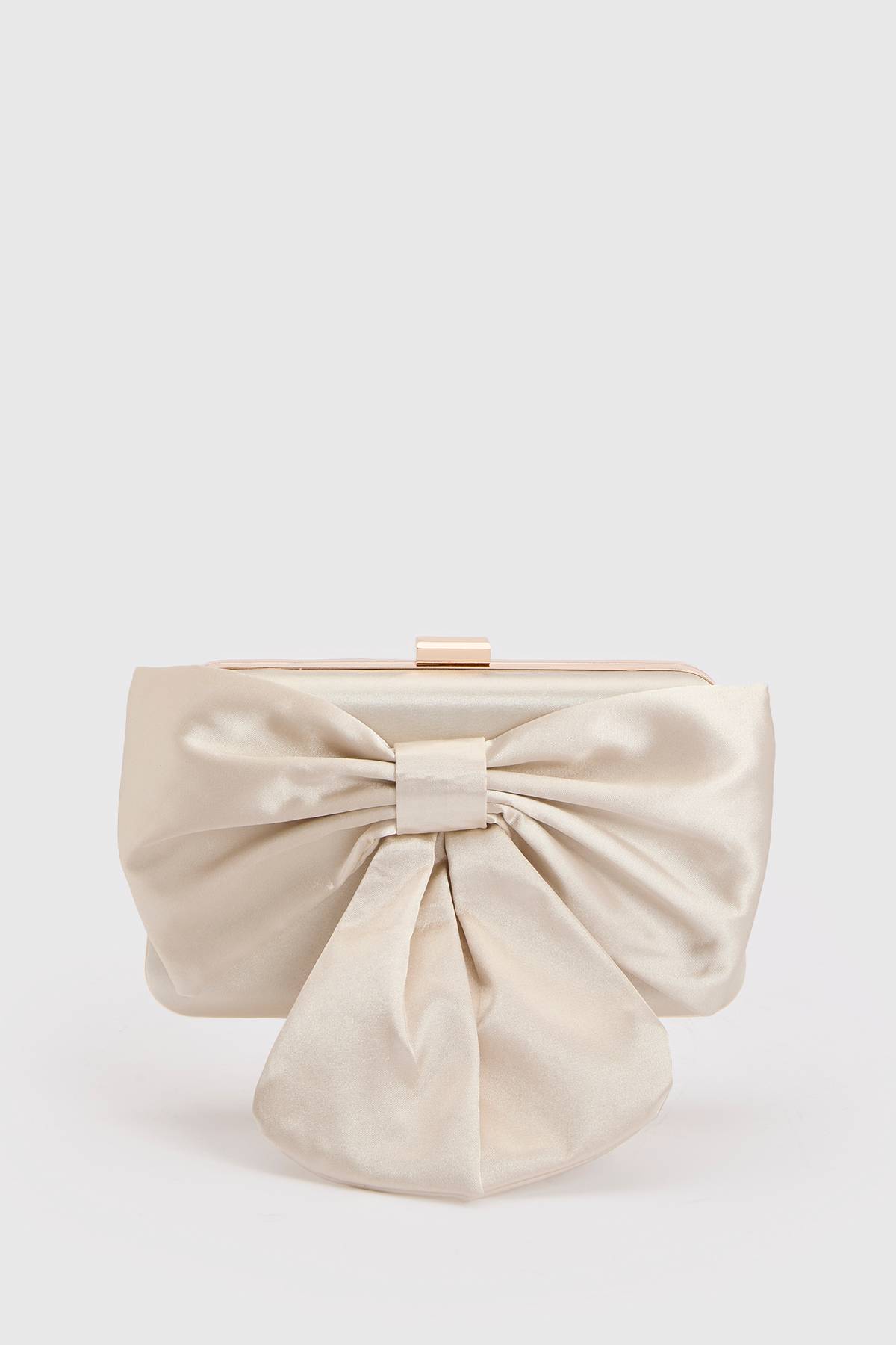 Oasis Pochette Azalea En Satin Avec Nœud Décoratif