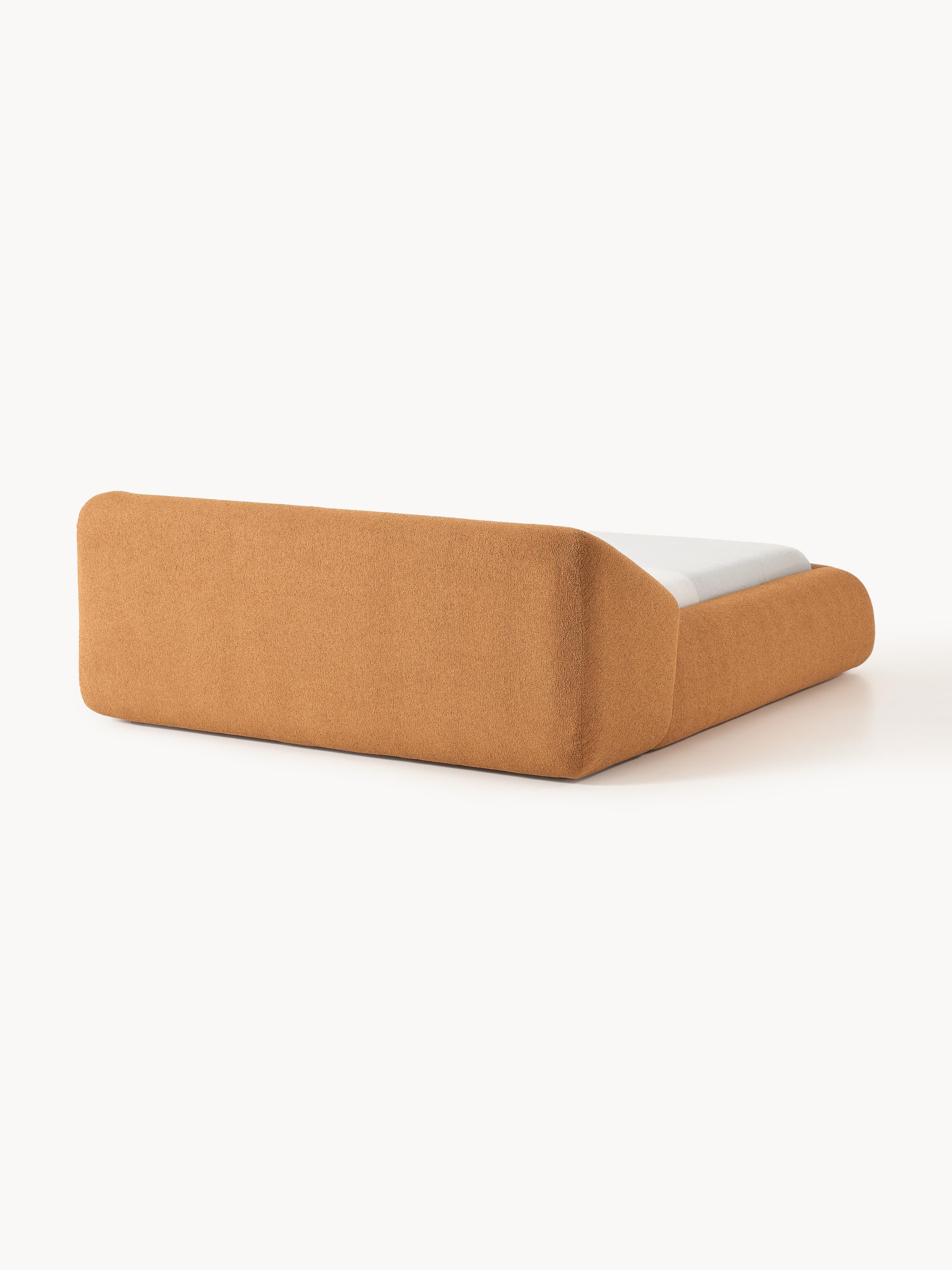 Gestoffeerd bouclé bed Sofia