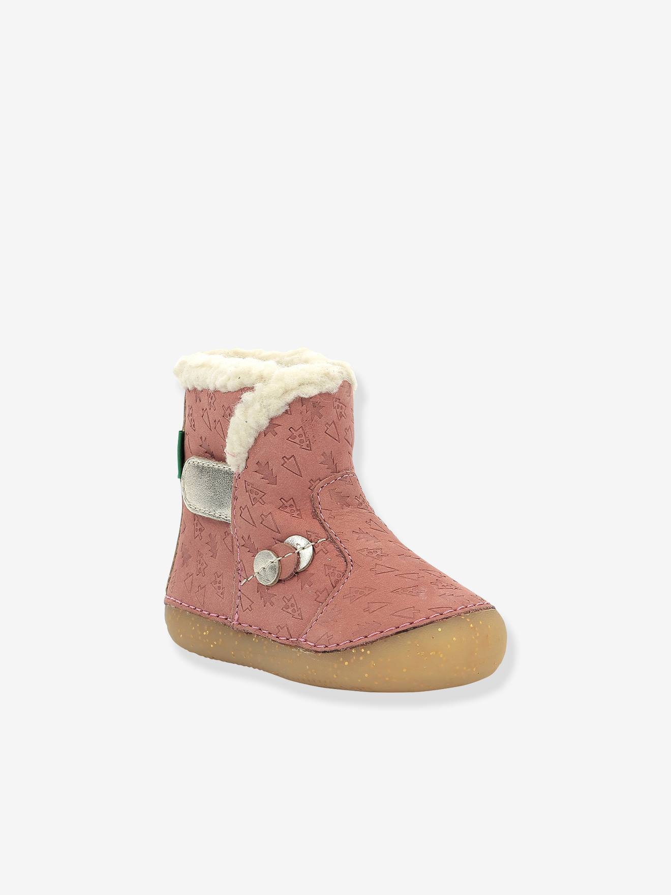 Botinhas So Windy KICKERS® First Steps, Bege Bebê