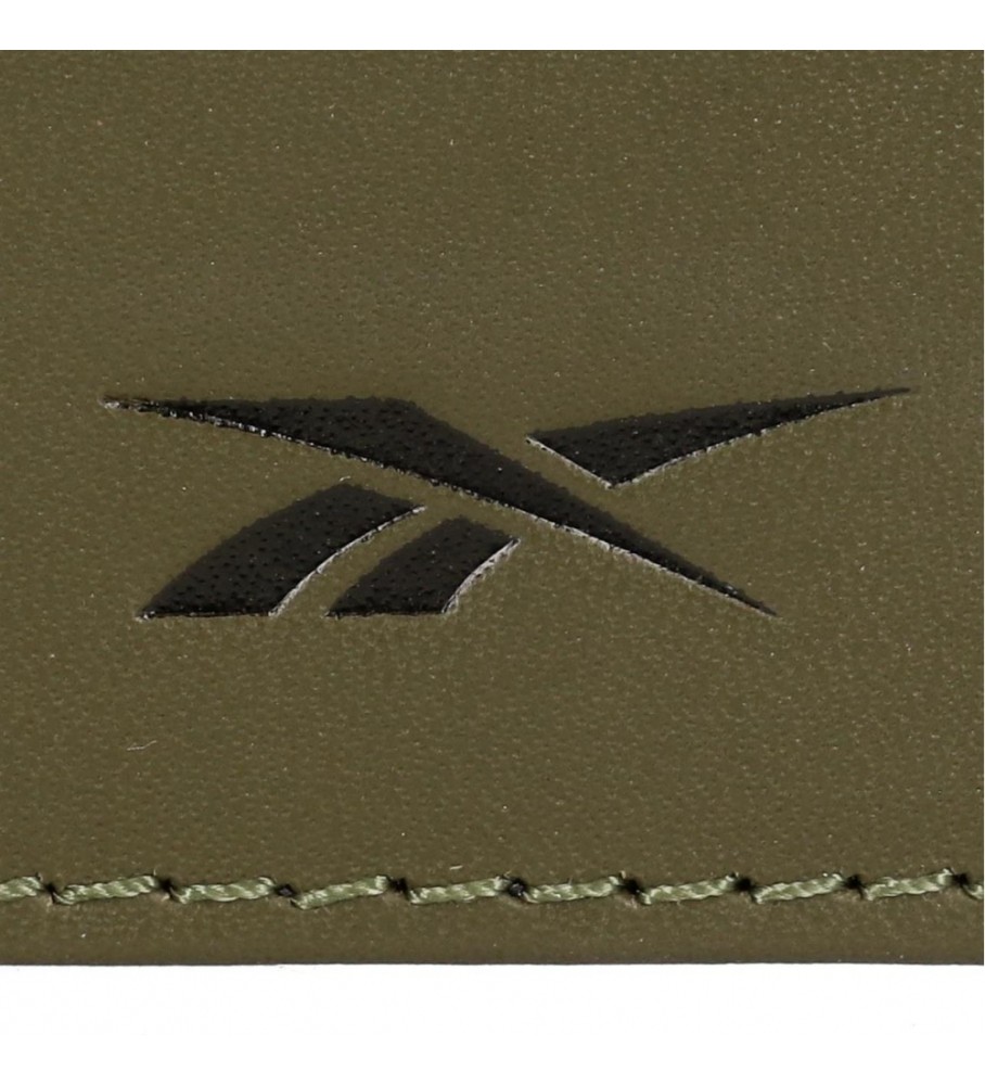 Carteira horizontal Reebok Club com fecho de clique (verde)