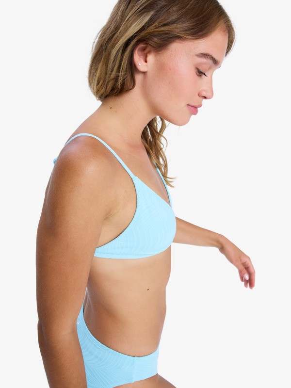 Roxy Palm Dreams Fixed Tri Haut de bikini triangle Bleu Femme